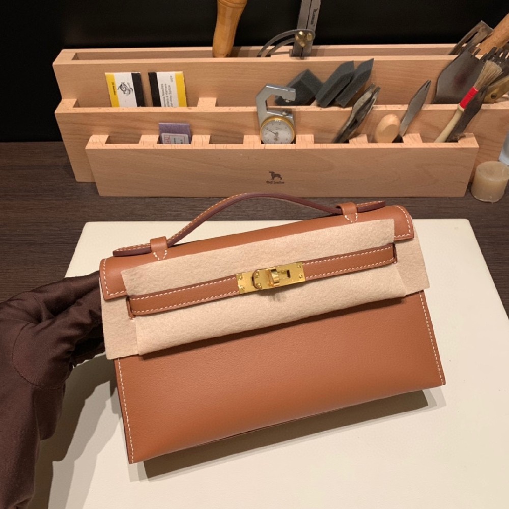 kelly pochette ❤️ 软软的swift 金扣搭配金棕 小巧精致